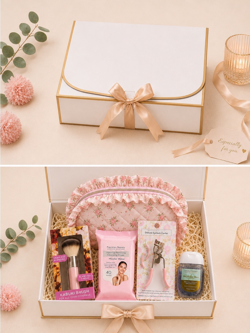 🎀 Le Coquette 🎀 Women Beauty Gift Set with Pink Floral colors